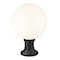 Z-Lite Laurent Outdoor Pier Mounted Fixture, 1-Light, 12 In.W x 17.75 In.H, Black/Opal 597PHB-553PM-BK - alternate 4